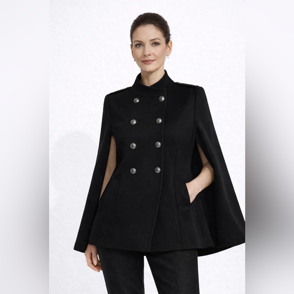 NWT Black Cape Size Medium by Wisteria